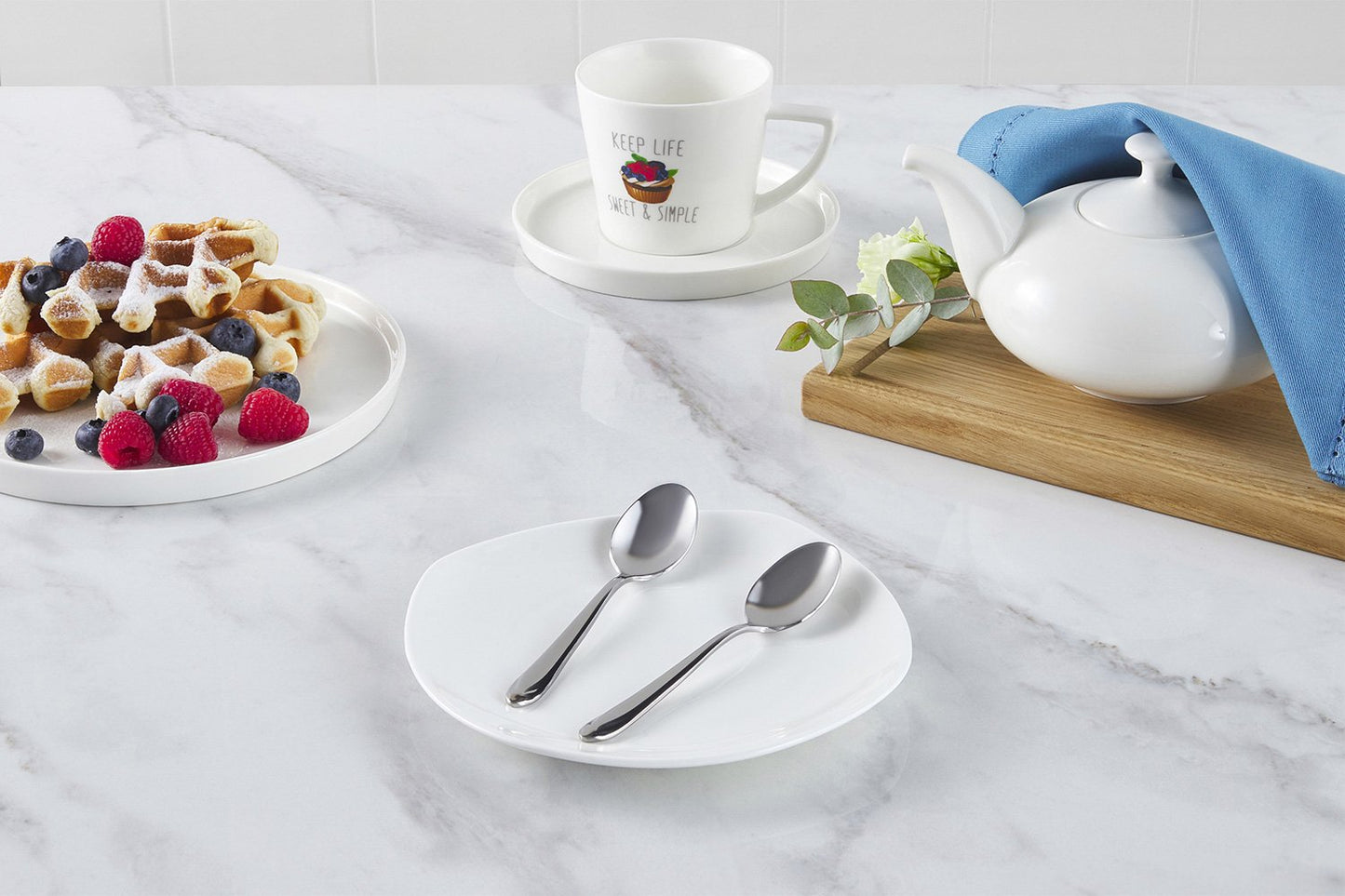 Set of 2 spoons, steel