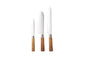 Knife set, 5pr, steel/wood