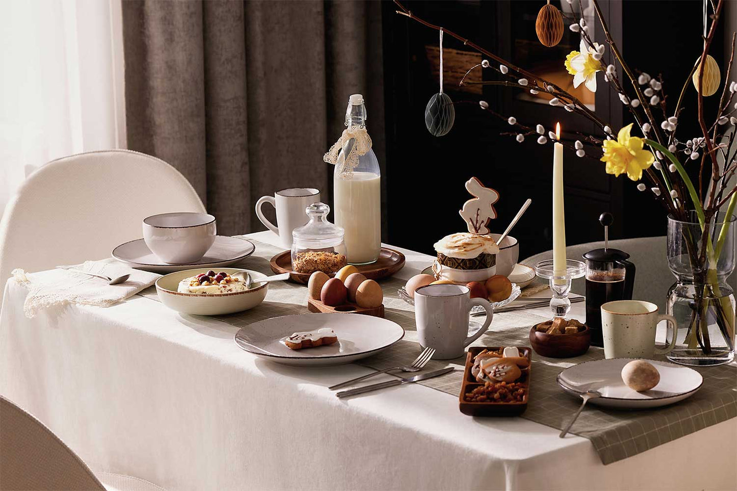 Dining set, 4 persons, 16 items, ceramics
